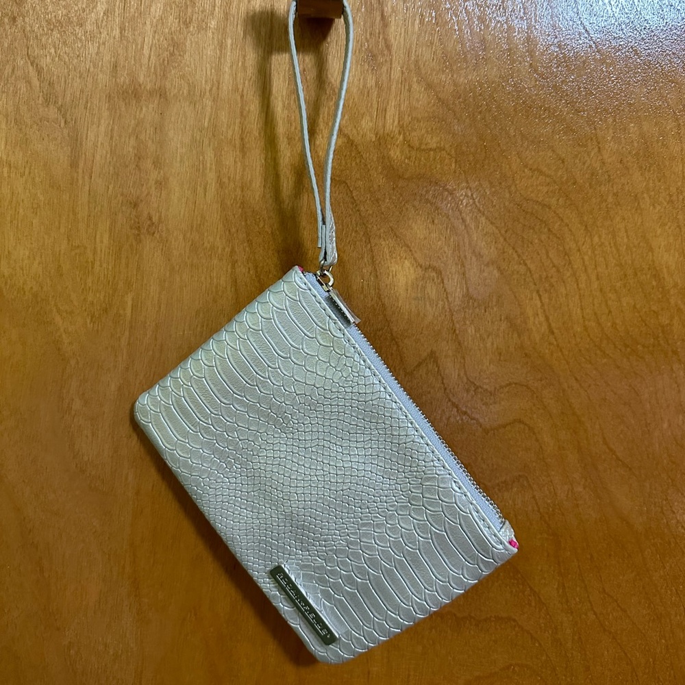 Roden and Fields Silver Cosmetic Wristlet
